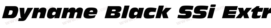 Dyname Black SSi Extra Bold字体转换